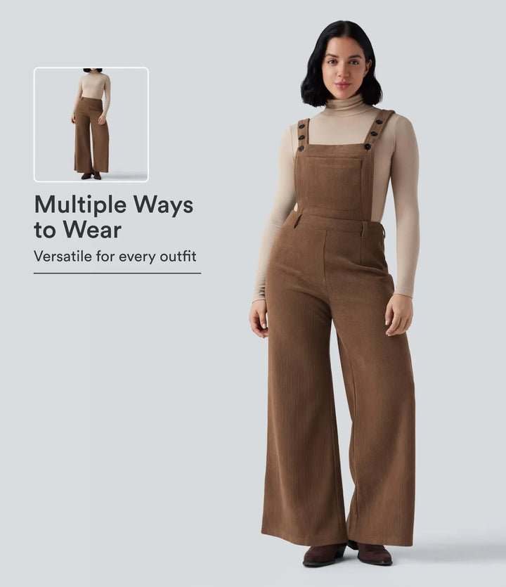 Helhetsbild på bekväm damoverall för en avslappnad och trendig look