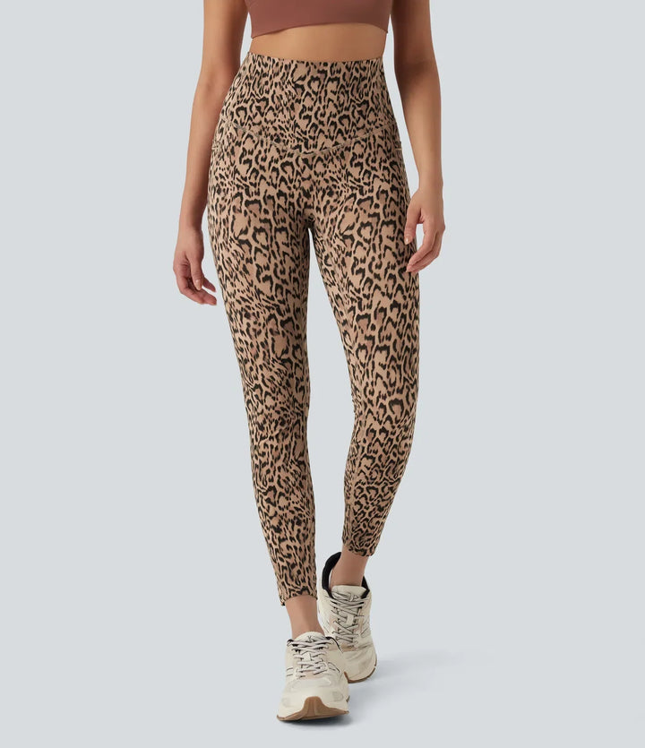 Stilrena tights för löpning och gym med hög midja