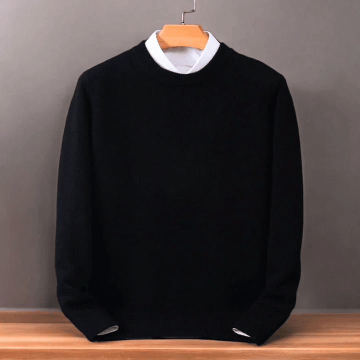 Snygg pullover för män med långa ärmar och modern oversized passform