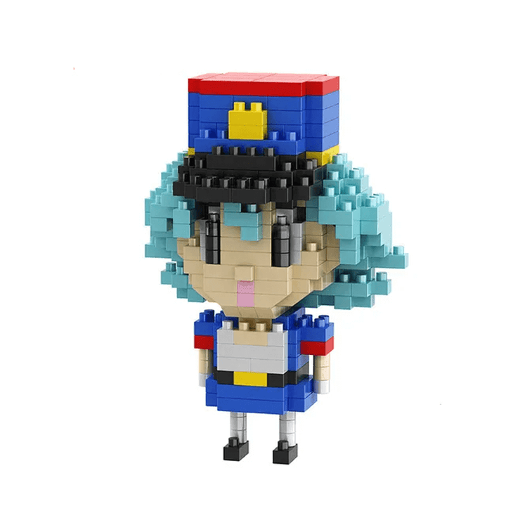 Samlarvänlig miniatyrbyggsats av animefigur