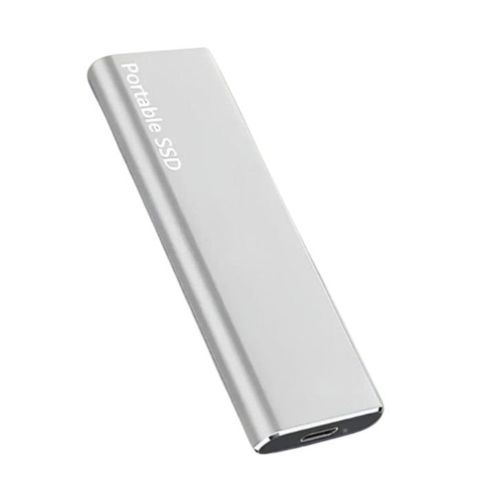 Bärbar extern hårddisk med USB-C anslutning och snabb dataöverföring för säker lagring