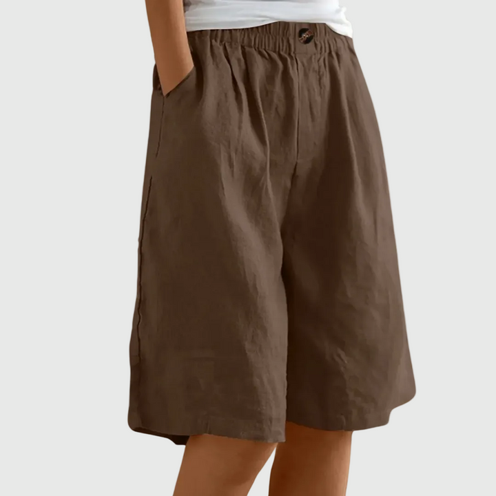 Brun damshorts för sommarens varma dagar och vardag