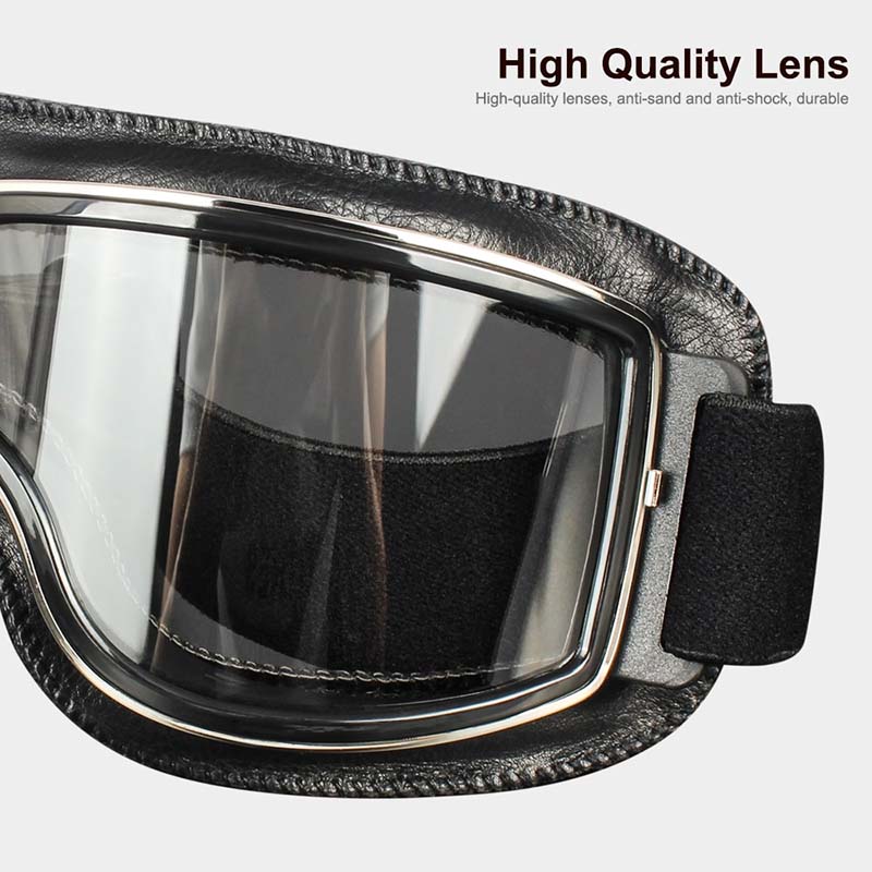 Snygga skyddsglasögon för motorcykel med tonade glas och mjuk padding