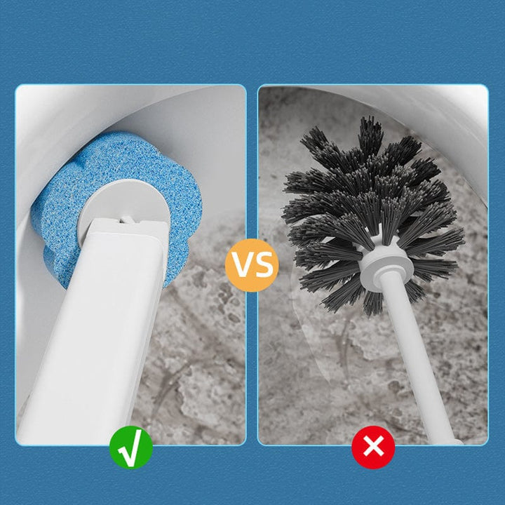 Detaljbild på det långa handtaget för hygienisk städning