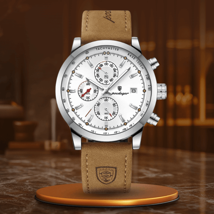Elegant Klocka med Rem