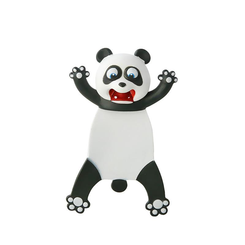 3D-djurbokmärken för barn i färgglad PVC, djurmotiv som panda och hund, perfekt lästillbehör och prydnad.