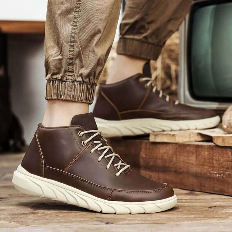 Herr High-Top Sneakers med Dämpad Innersula