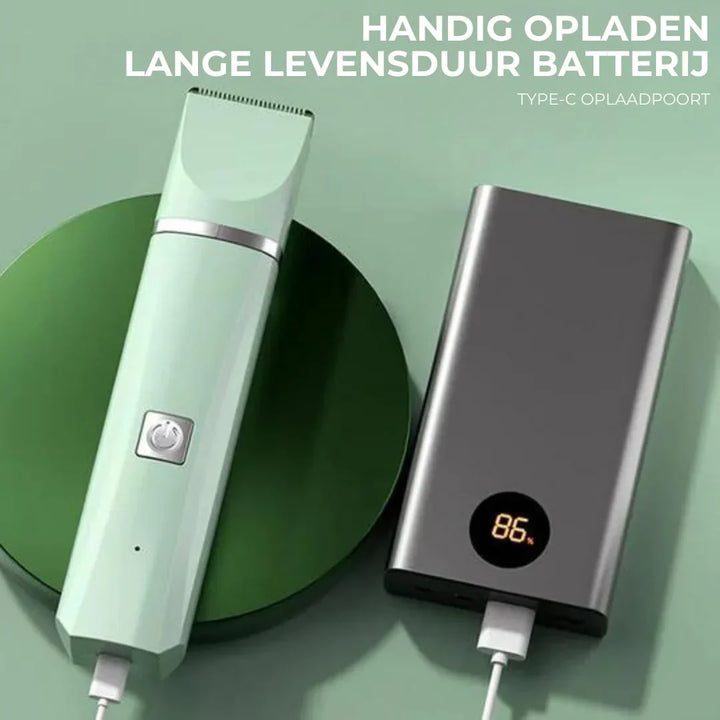 Högkvalitativa blad på djurtrimmer för effektiv pälsvård. Munstycke för säker klovård ingår. Långvarig prestanda.