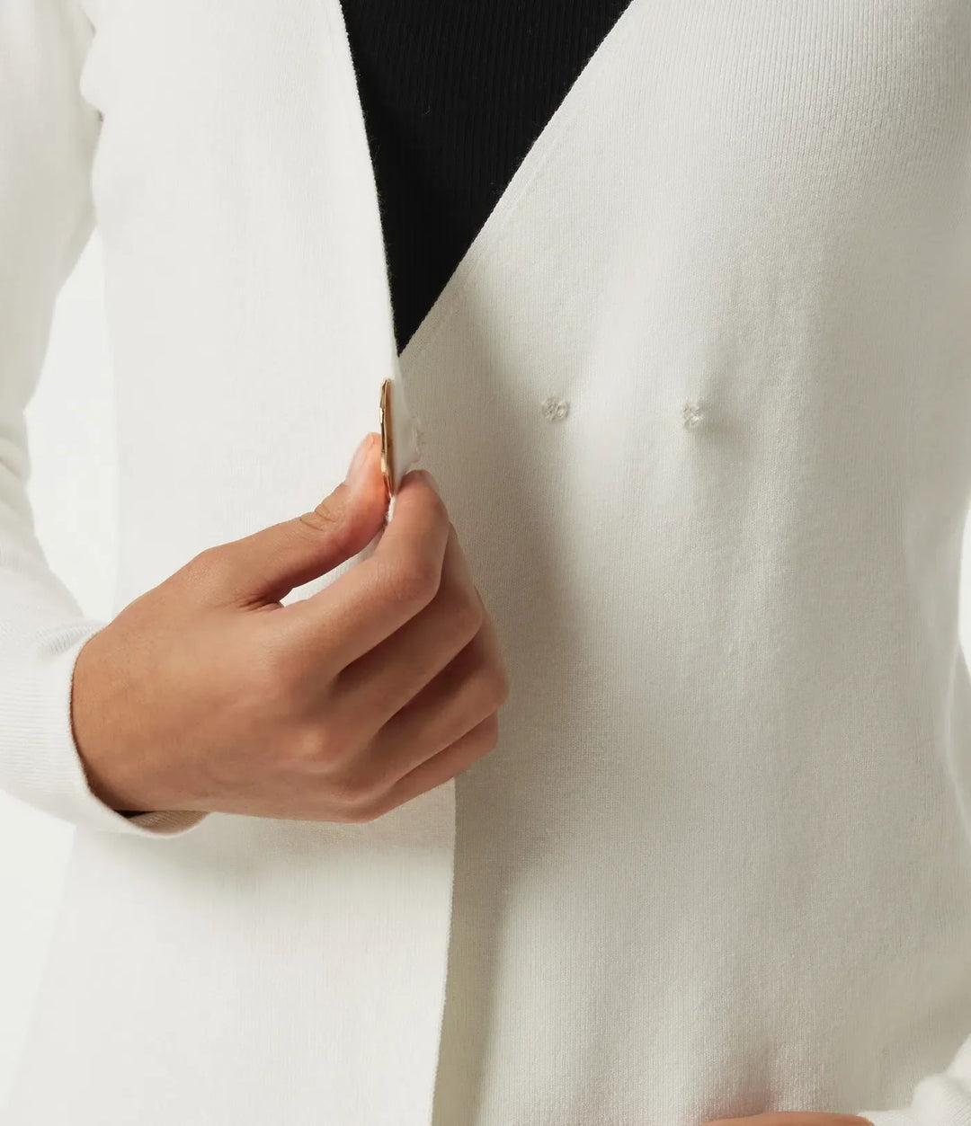 Damkläder mode: långärmad cardigan i fint material