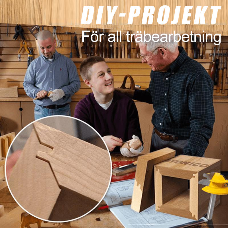 45° träbearbetningsverktyg för starka fogar, exakt skärning, teflonbeläggning, för trä- och MDF-projekt