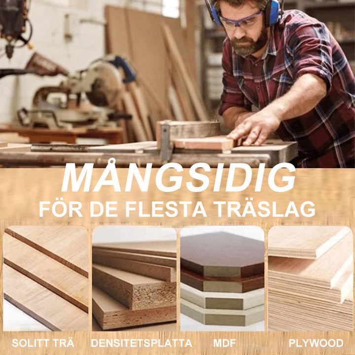 45° träbearbetningsverktyg för starka fogar, exakt skärning, teflonbeläggning, för trä- och MDF-projekt
