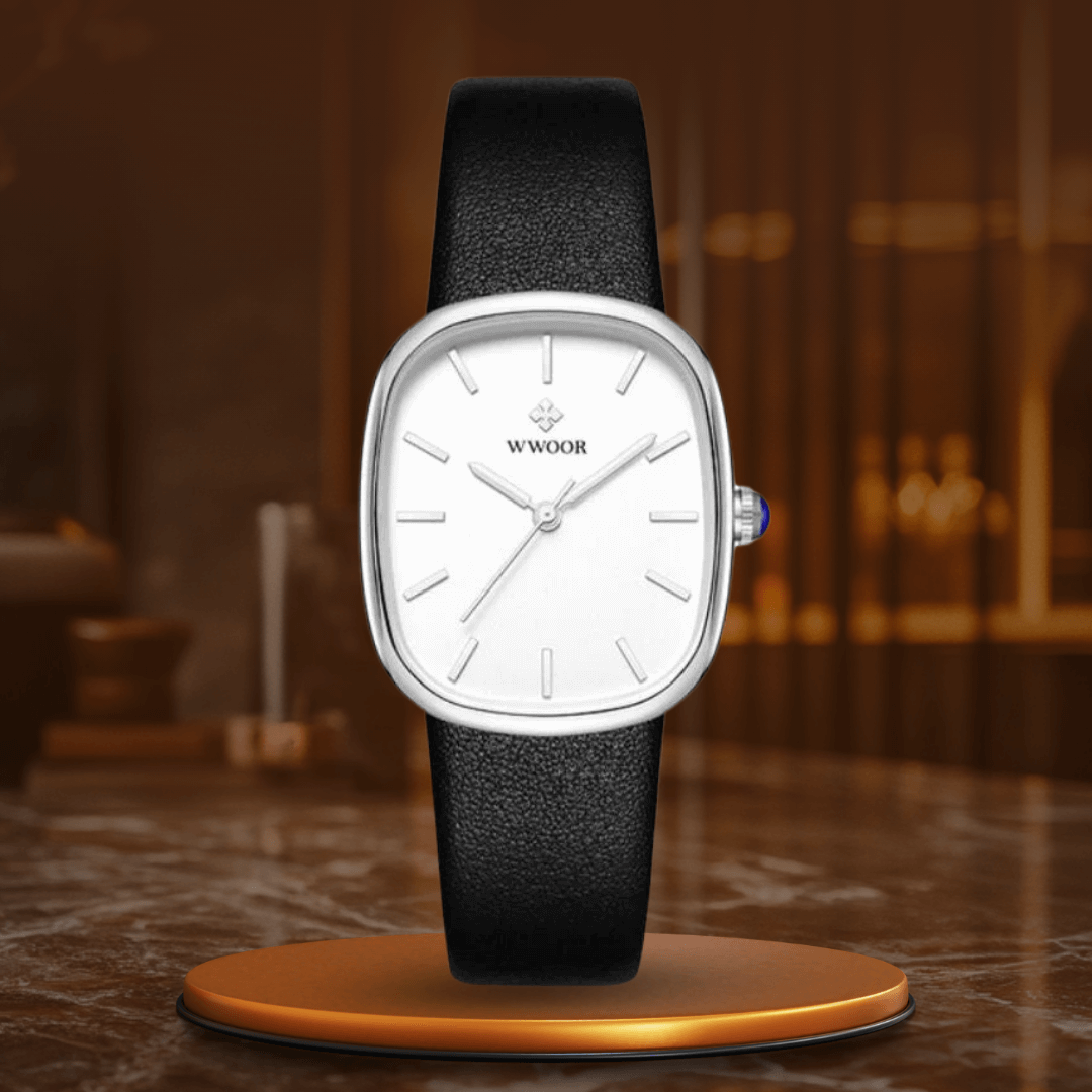 Elegant Kvartsur med Rem