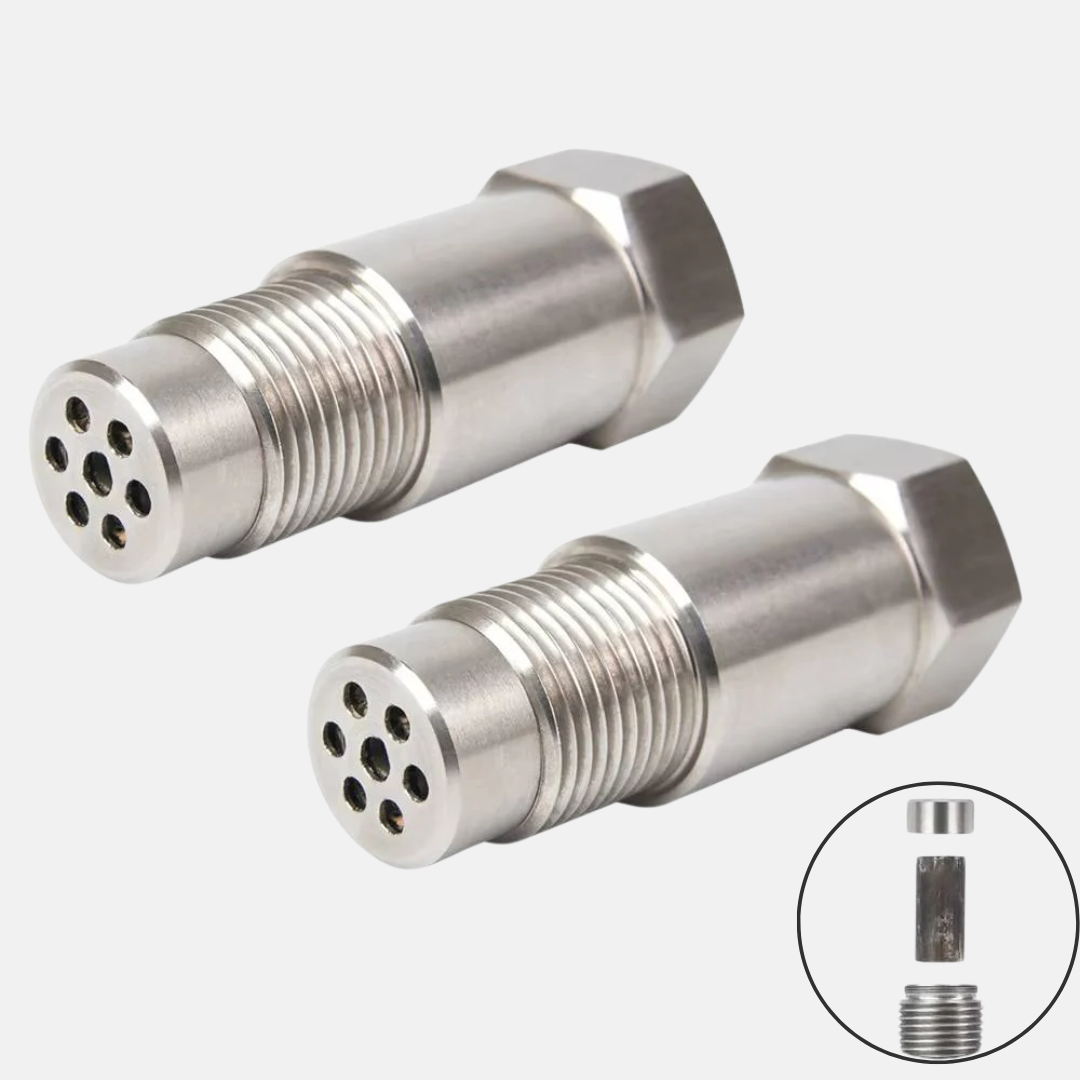 Universal o2-sensor adapter med inbyggd minikatalysator för avgassystem