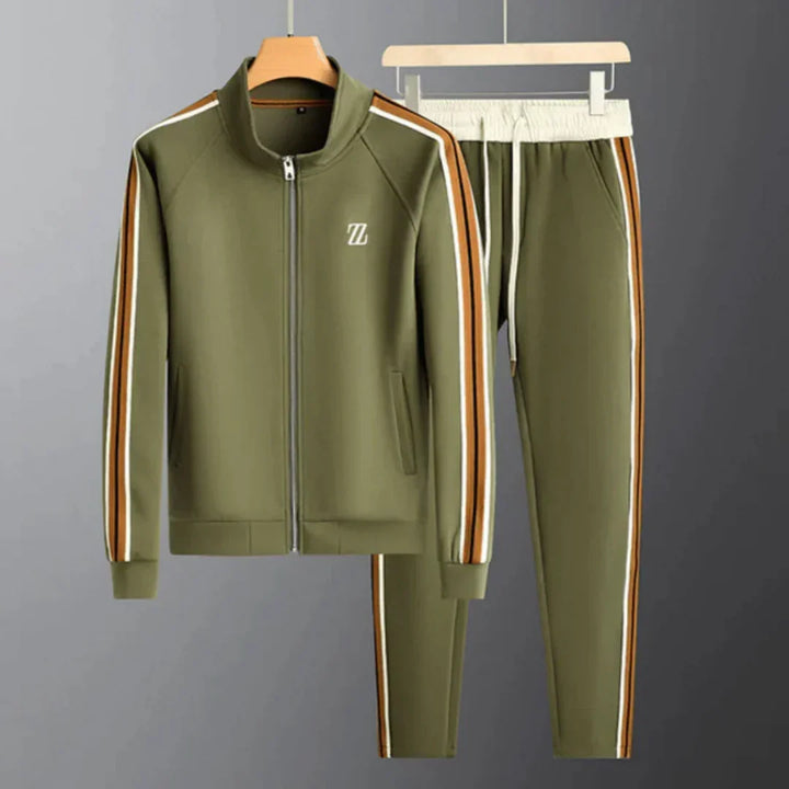 Slim fit herrvinterjacka med halvhög krage i stilren design bakifrån