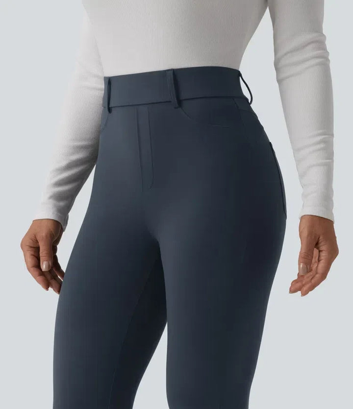 Träningsleggings med hög midja och mobilficka för dam