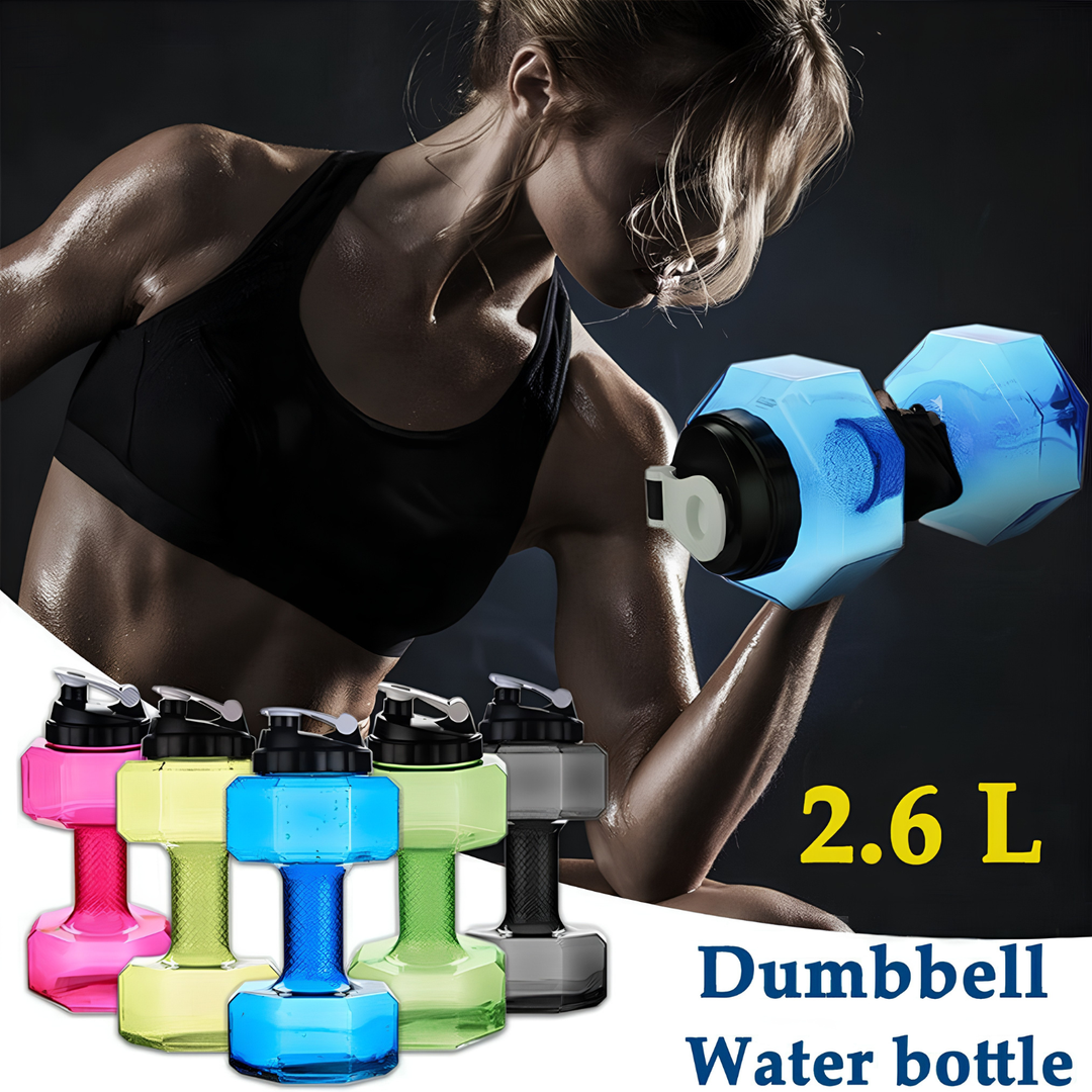 Unisex hantel vattenflaska för träning och effektiv hydrering på gym