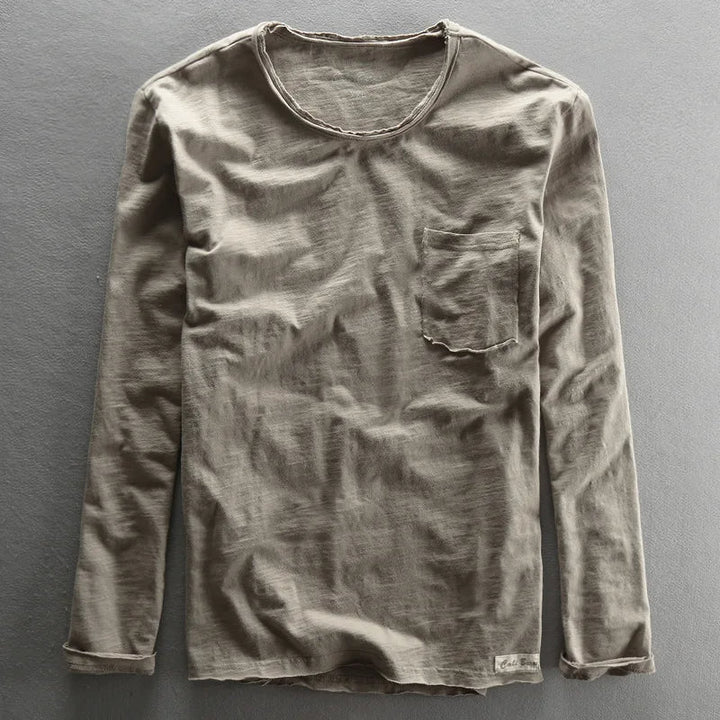 Dam långärmad tröja i vintagestil med mönster för vardagsbruk
