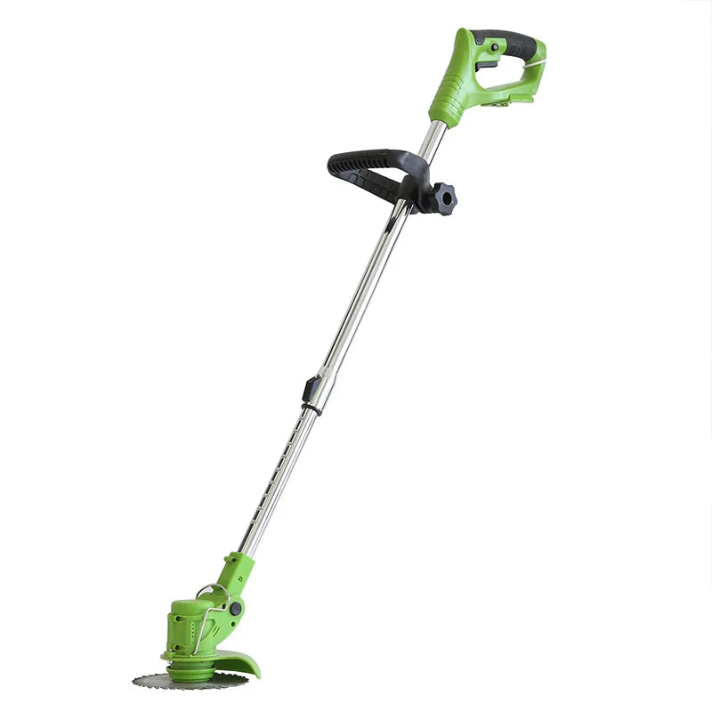 Närbild på batteridriven trimmer med trådlös design och stark motor