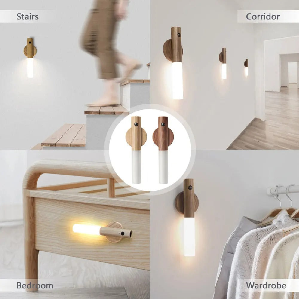 Stämningsfull hembelysning med varmt ljus från LED-vägglampa