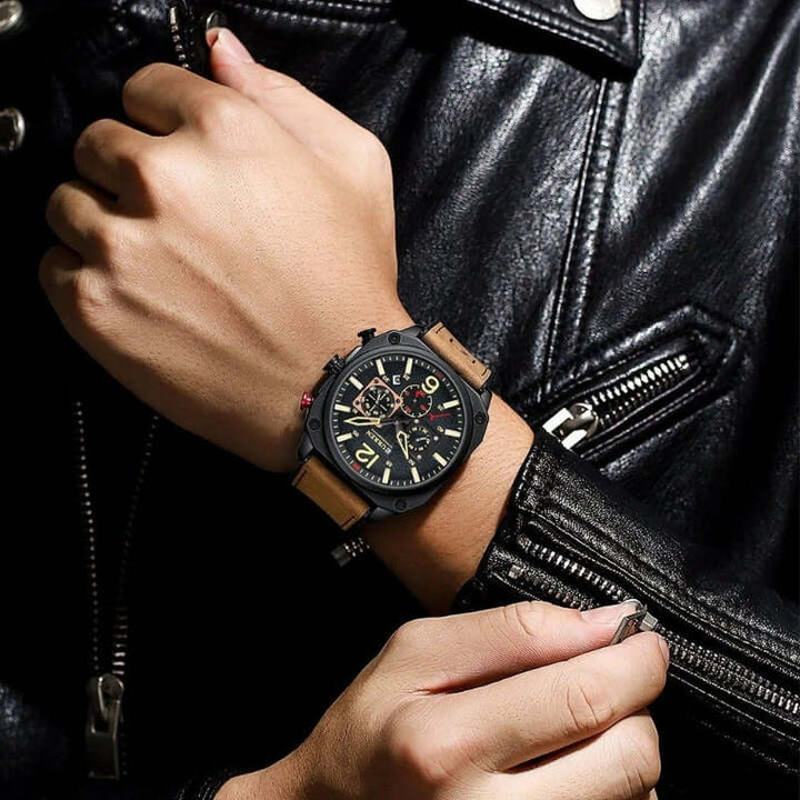 Elegant kvarts vattentät armbandsur