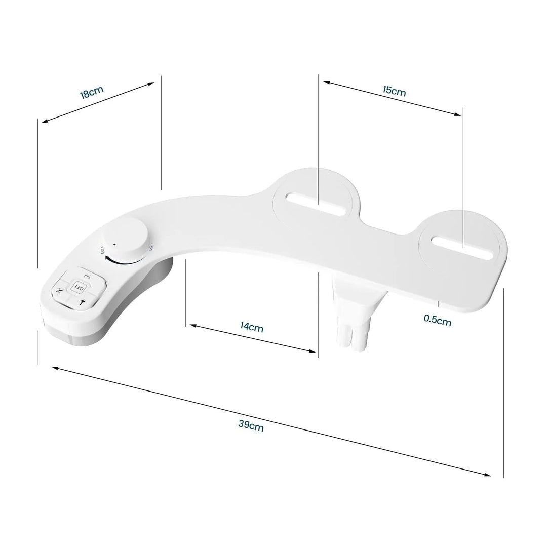 Installationsdetaljer för bidet till toalettsits i badrum