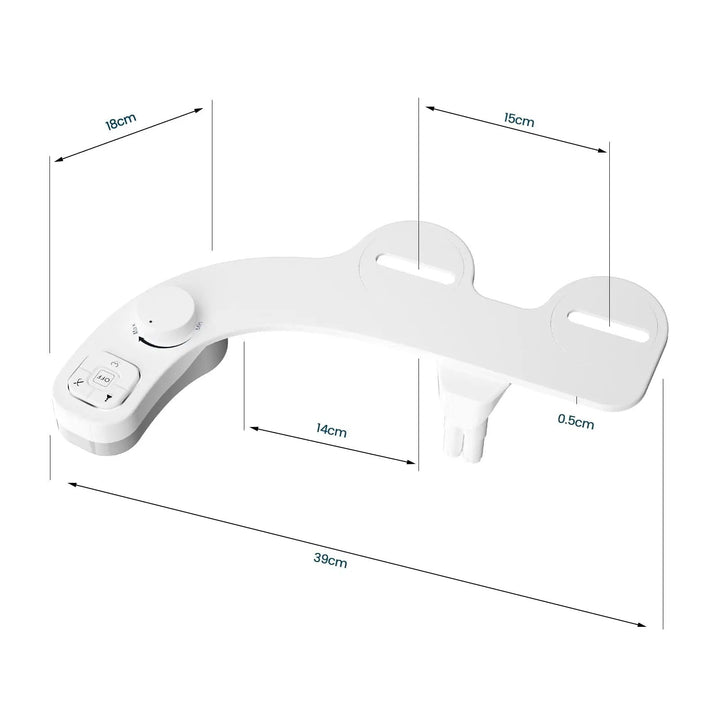 Installationsdetaljer för bidet till toalettsits i badrum