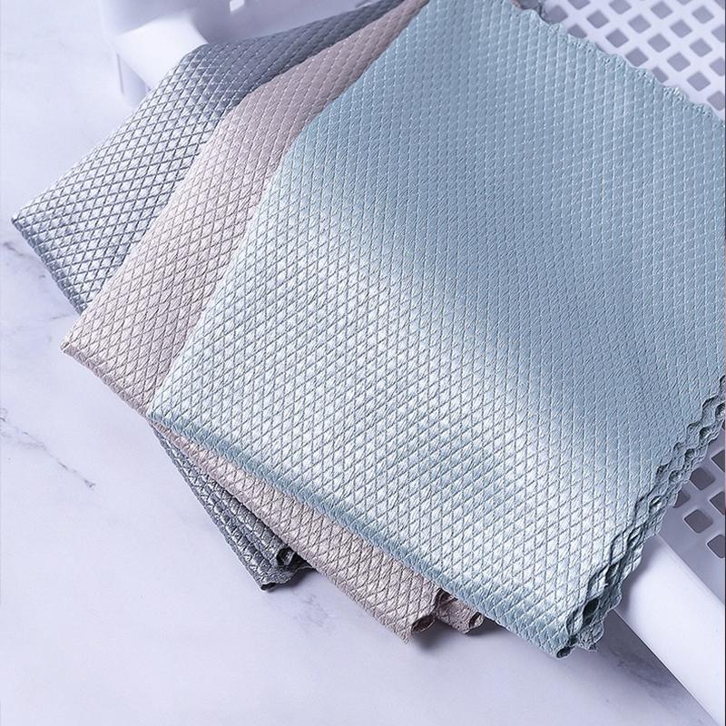 5-pack mikrofiberrengöringsdukar i olika färger, 30x40 cm, stark vattenabsorption för skinande rena ytor i hemmet.