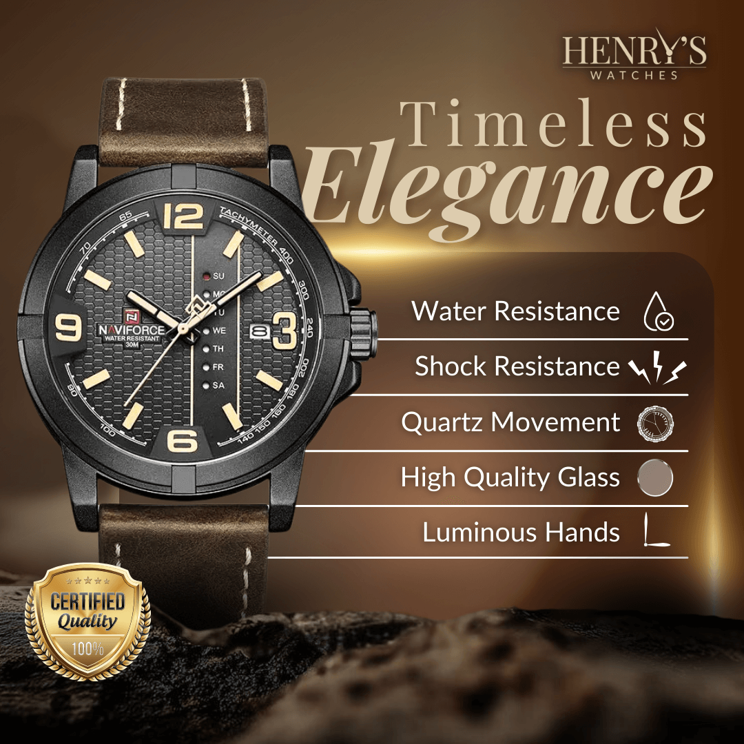 Snygg Kvartsklocka med Rem