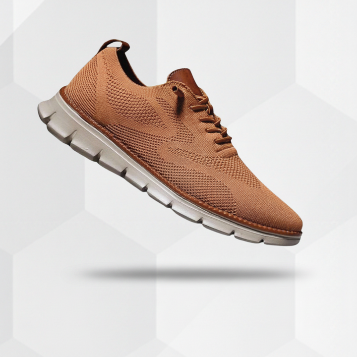 Närbild på sömmar och kvalitet på ventilerande sneakers