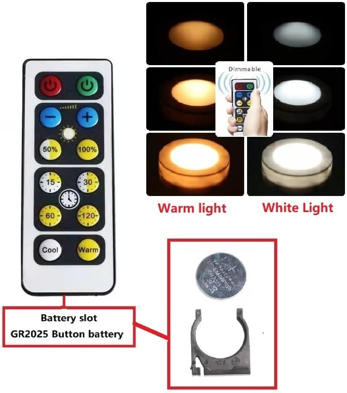 Fjärrkontroll för färgstyrning av LED-belysning med timer