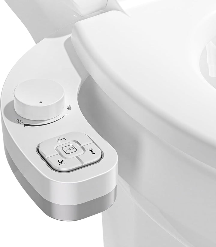 Närbild på kontrollpanelen och reglagen för toalettbidet tillägg