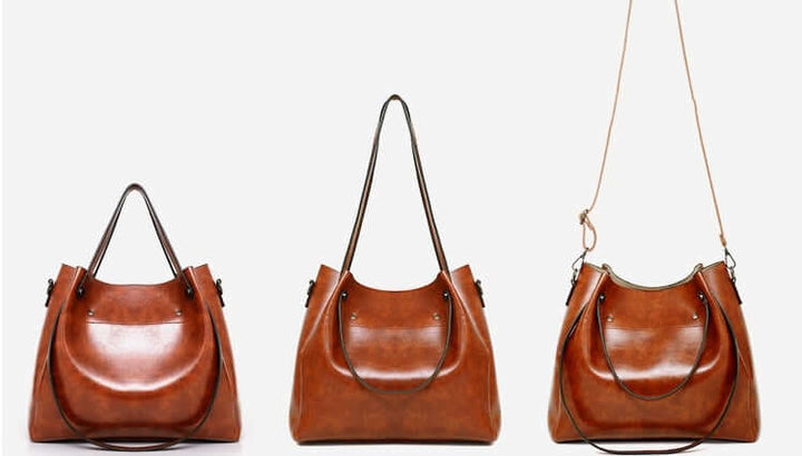 Set om 4 eleganta vintage handväskor för damer