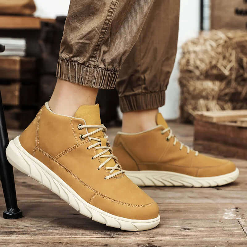 Herr High-Top Sneakers med Dämpad Innersula