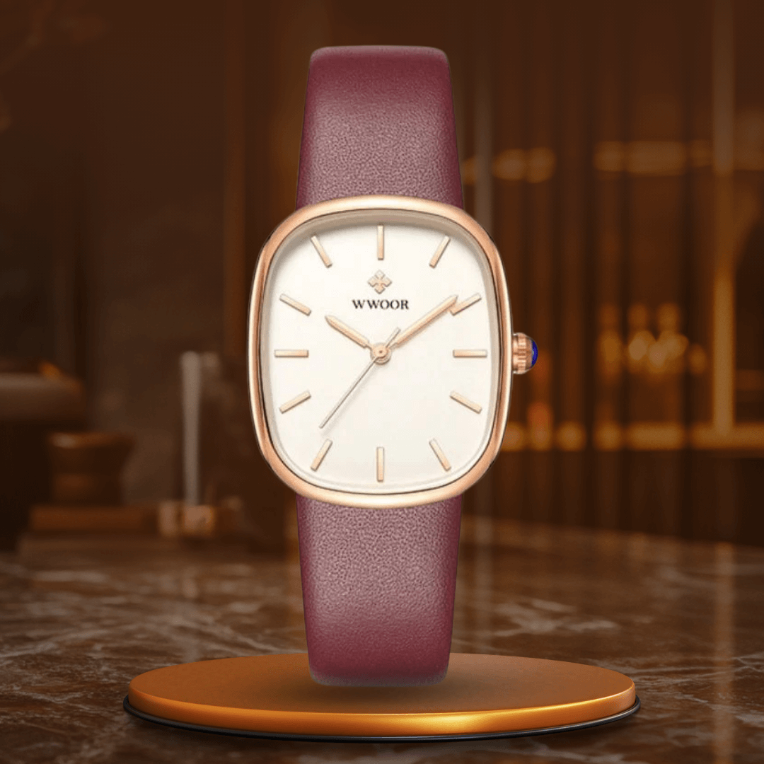 Elegant Kvartsur med Rem