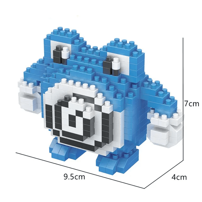 Miniatyrfigur skapad med nanoblock