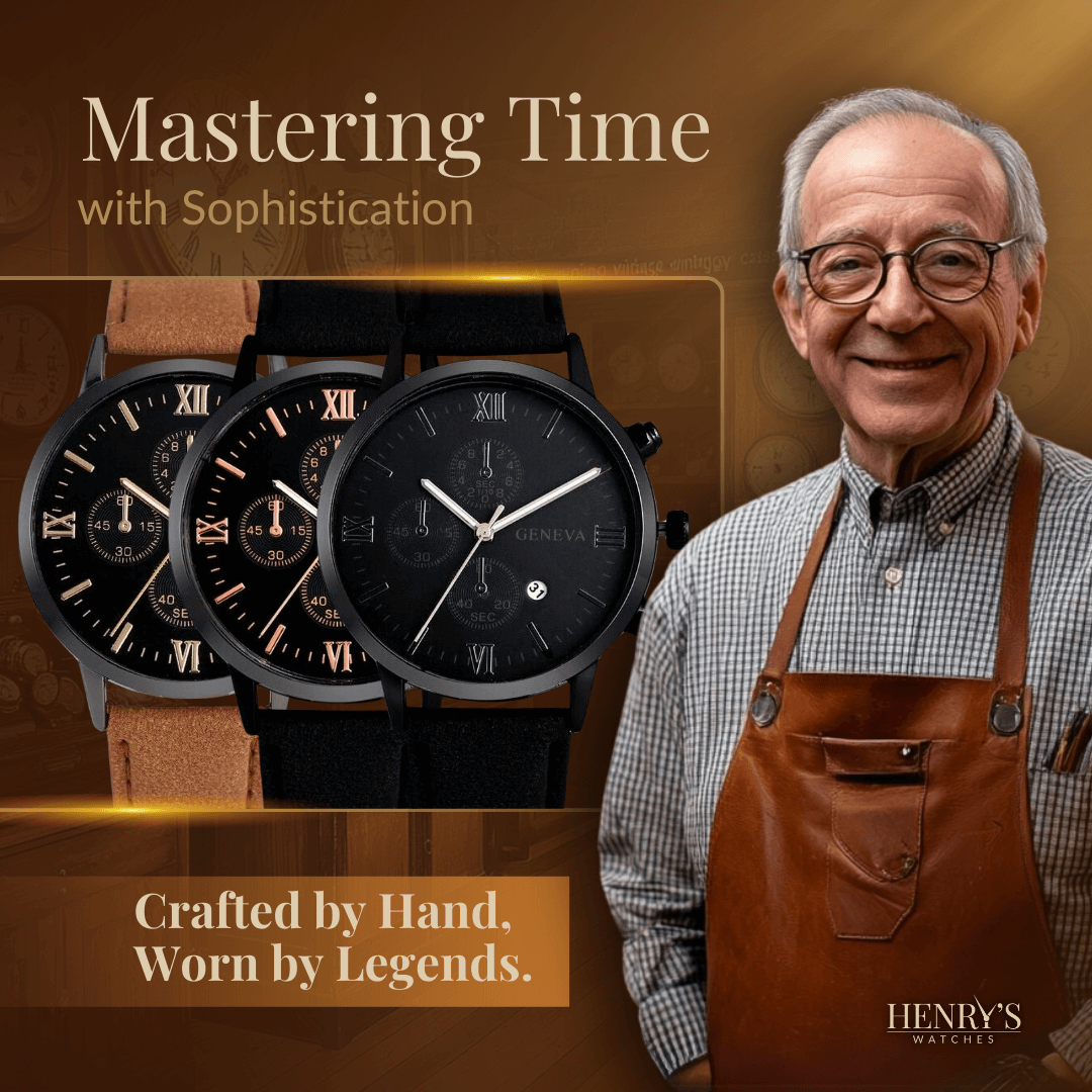Elegant Analog Quartz Watch with Strap