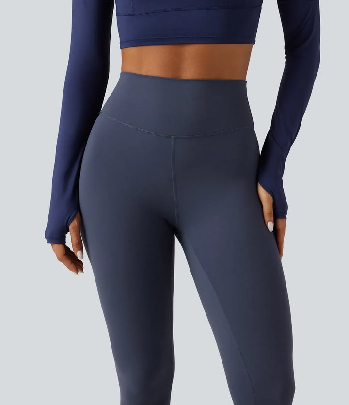Smidiga sporttights för dam idealiska för yoga, pilates och löpning