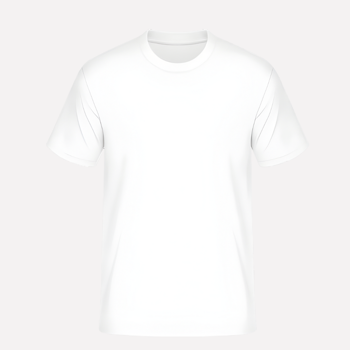 Vit unisex t-shirt i enkel och klassisk design