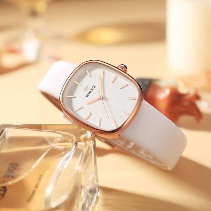 Elegant Kvartsur med Rem