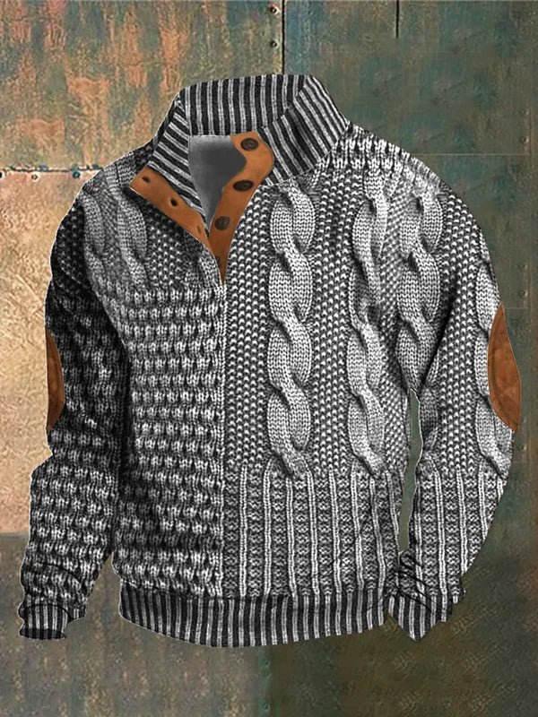 Moderna kläder för män: bekväm sweatshirt i stilren design