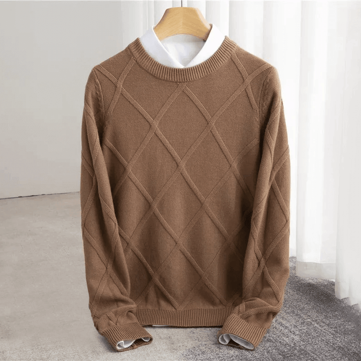 Premiumtröja med Argyle-mönster – Elegant Damtröja