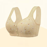 Blommig beige