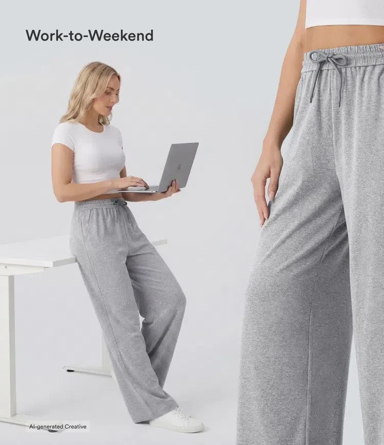 Snygga dammode byxor med hög midja och skön passform