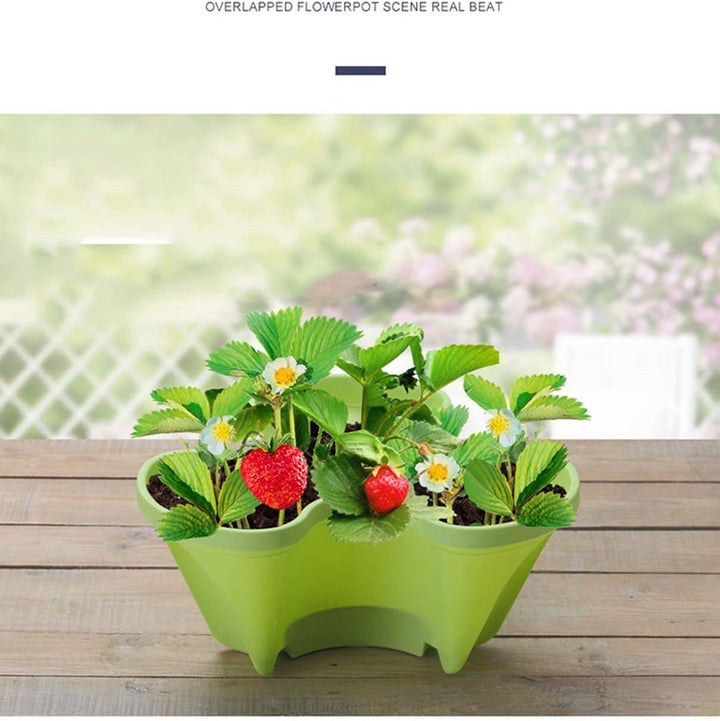Trädgårdstillbehör i form av vertikalt ställ för blommor och örter