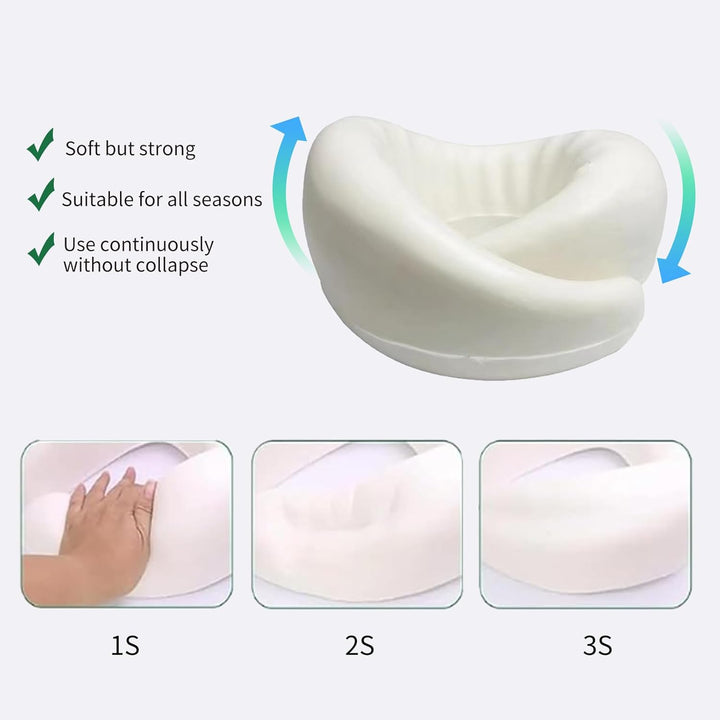 Resekudde i snygg design som ger optimalt stöd under flygplansresan