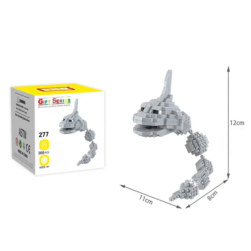 Miniatyrfigur av nanoblocks för samlare