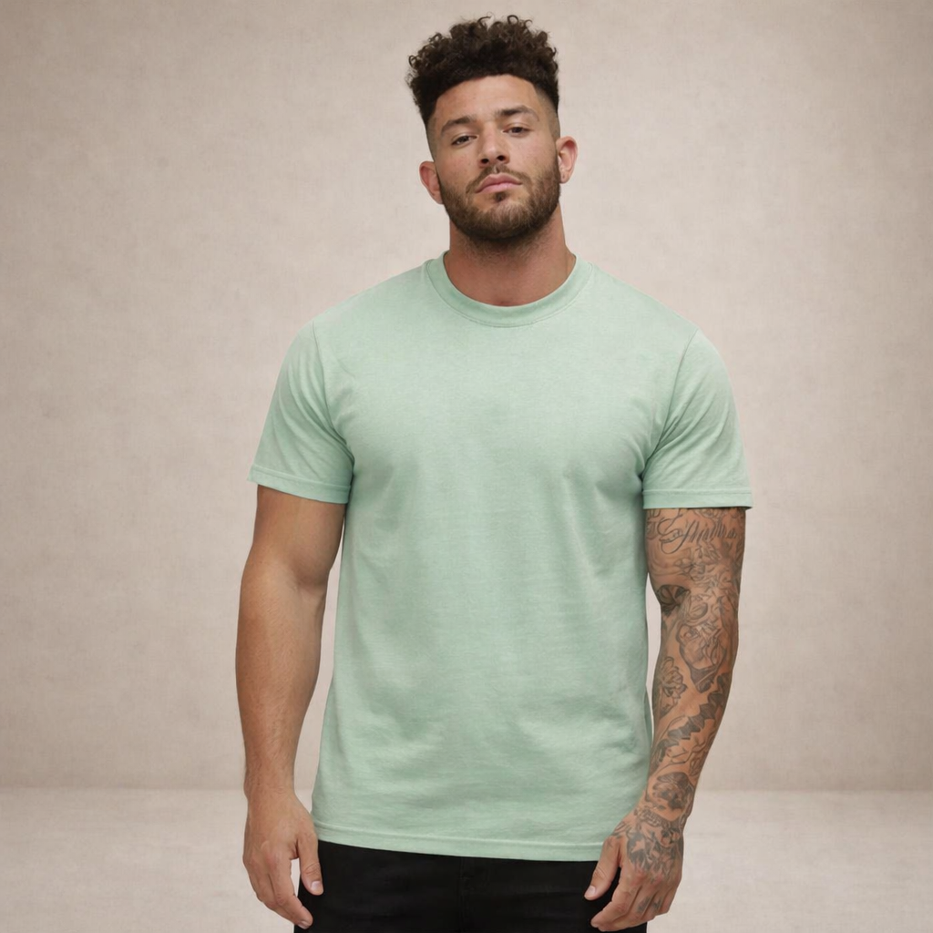 Bas-tshirt för herrar som lyfter den vardagliga stilen