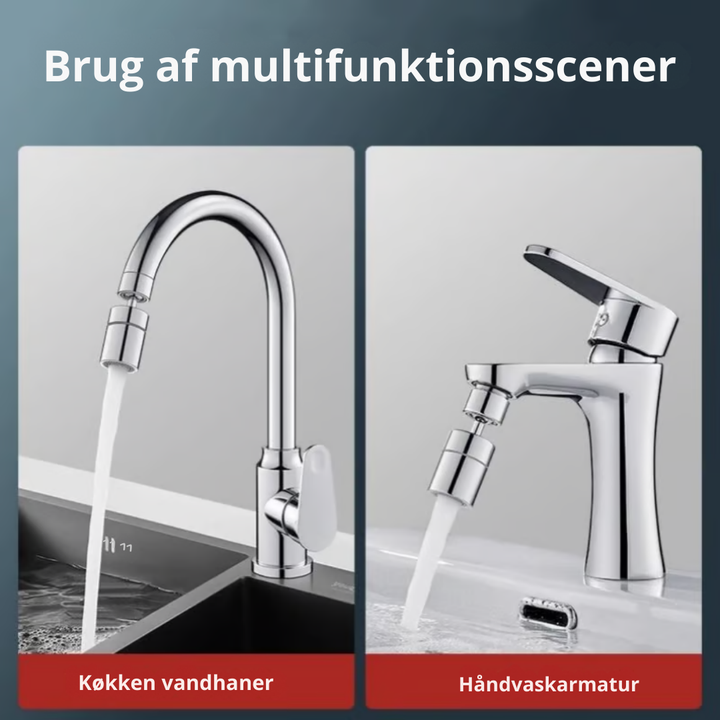 Installation av roterande vattenkran i badrum för ökad räckvidd