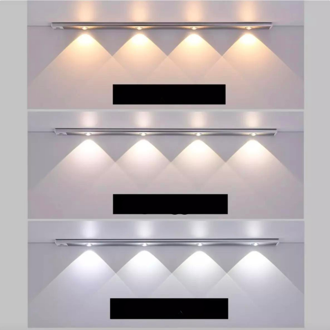 Slimmad USB-laddad LED-belysning med smart sensorsystem i elegant design