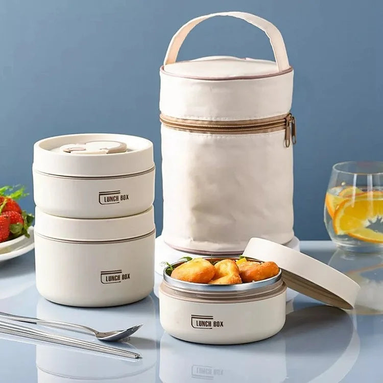 Bpa-fri måltidslåda och picknicklåda för reselunch på äventyret